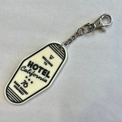 Retro motel style keyring - Hotel California