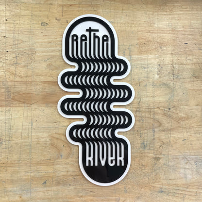Be the River - typographic wall art