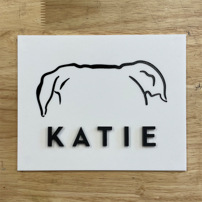 Custom pet silhouette