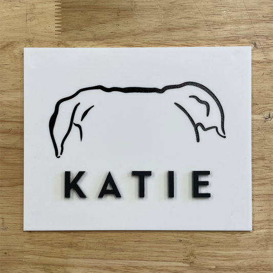 Custom pet silhouette