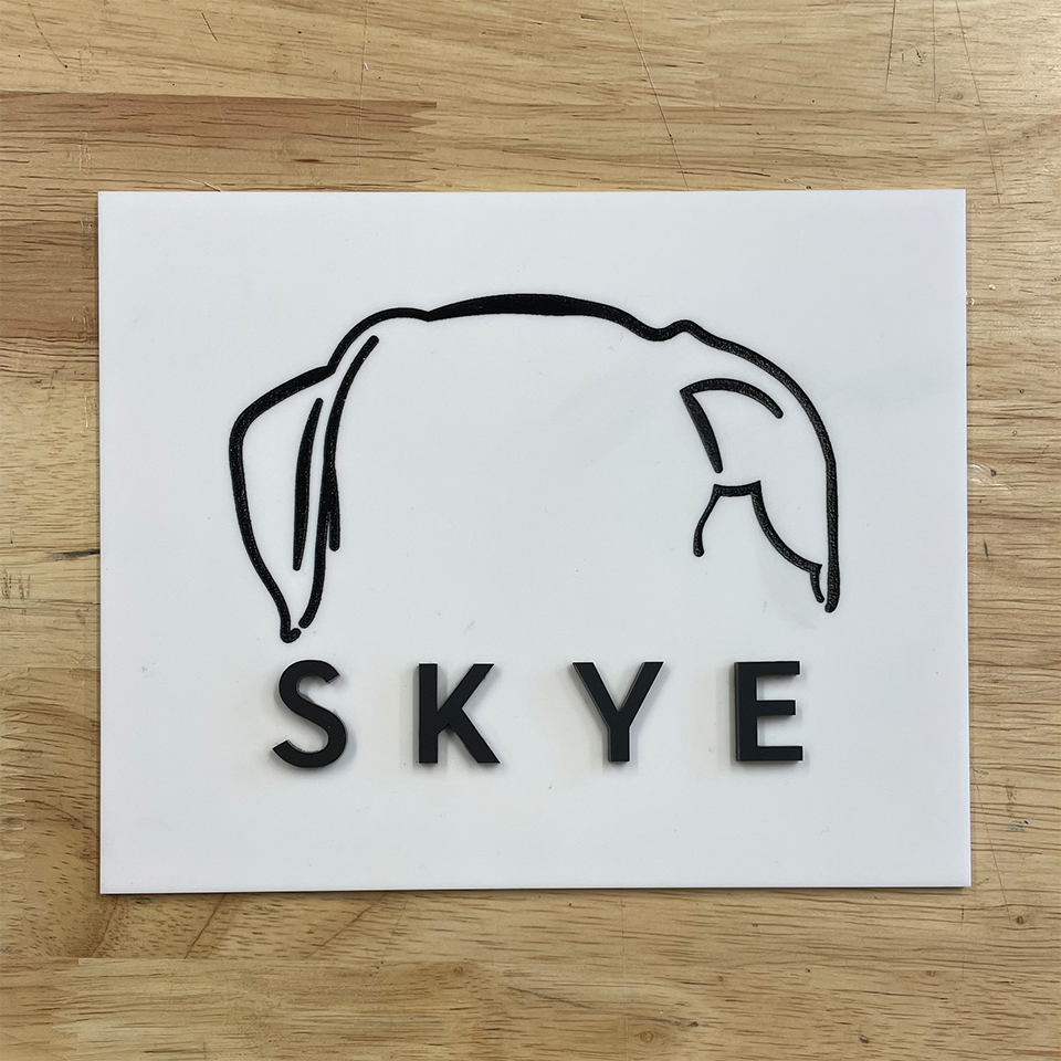 Custom pet silhouette