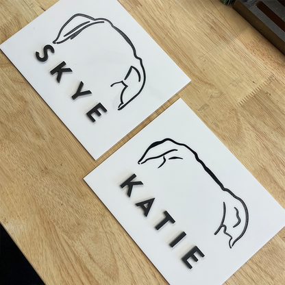 Custom pet silhouette
