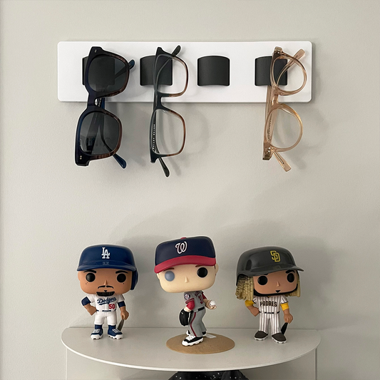 Wall mounted glasses holder - 4 glasses