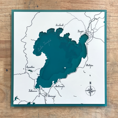Lake Taupō Map