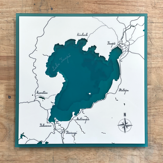 Lake Taupō Map